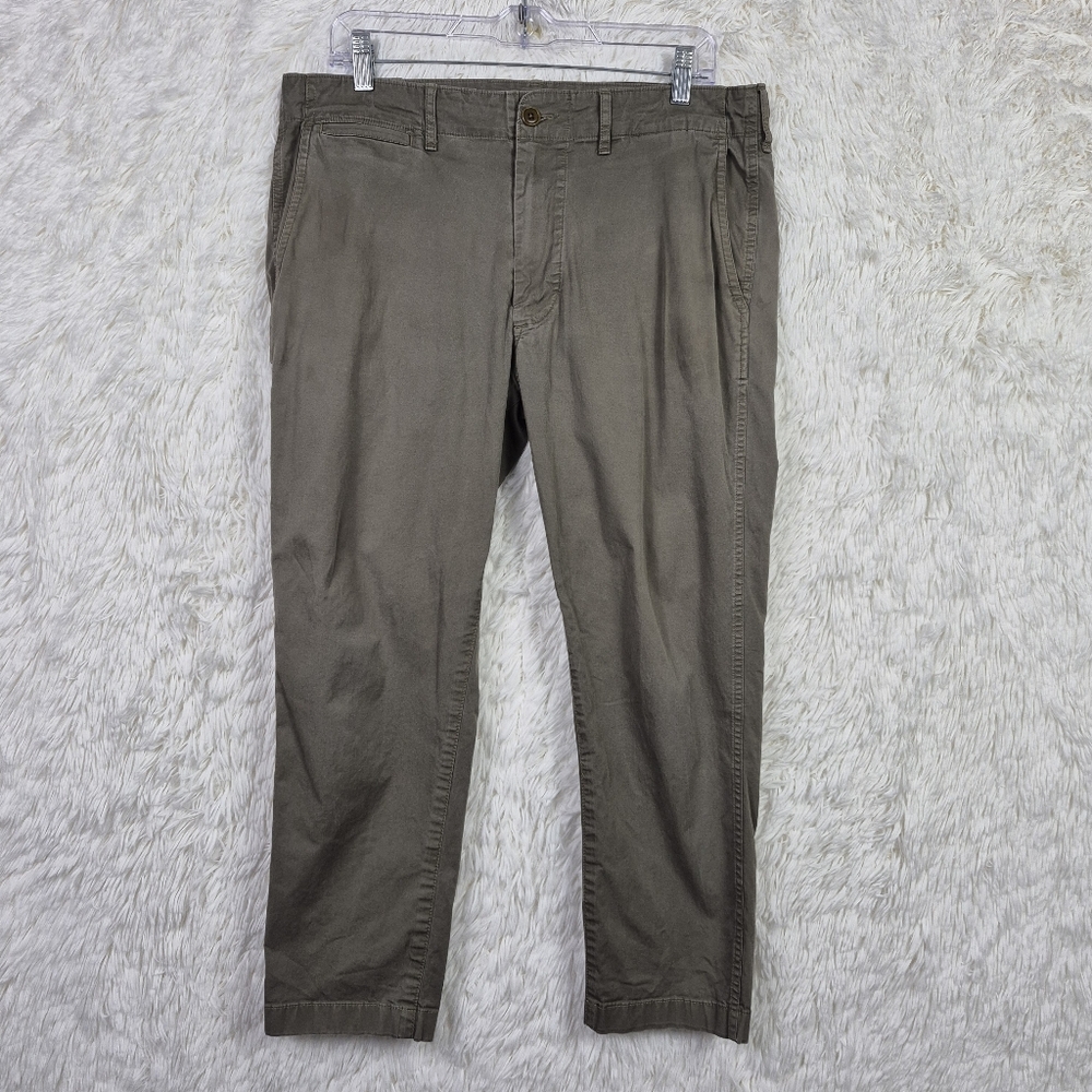 Buck Mason Olive Green Drawstring Chino Pants Mens 32x25‎ Outdoor Casual